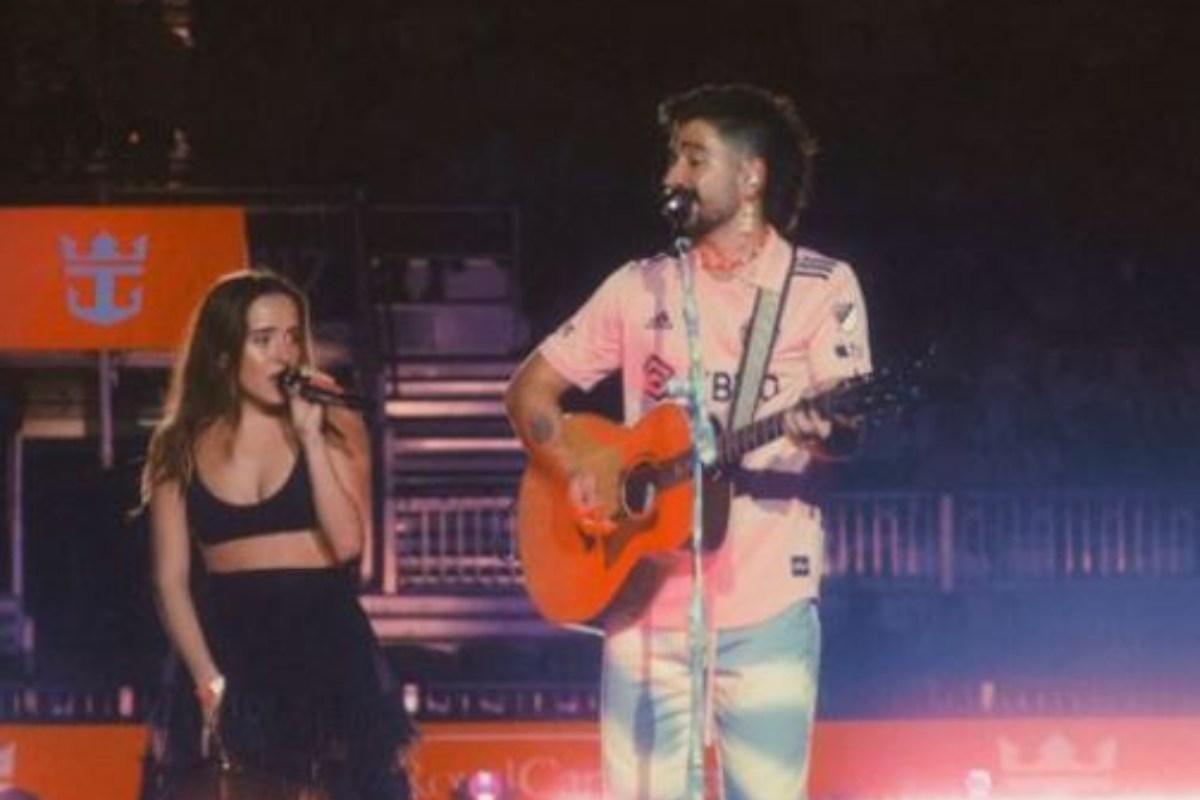 Evaluna acompañó a Camilo a su concierto en la presentación de Messi. INSTAGRAM @camilo