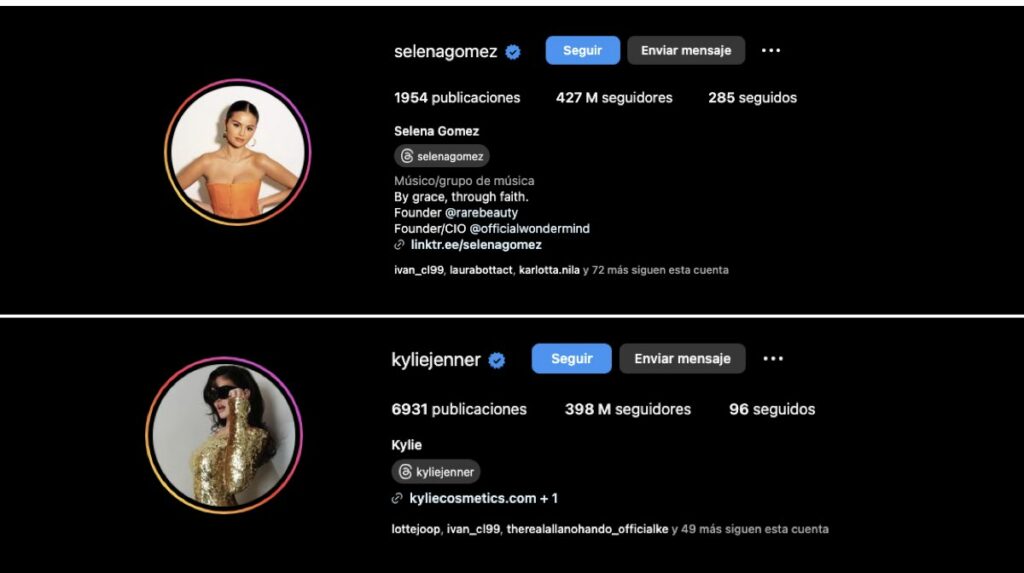 Selena Gomez vs Kylie Jenner. ¿Quién es la reina de Instagram?